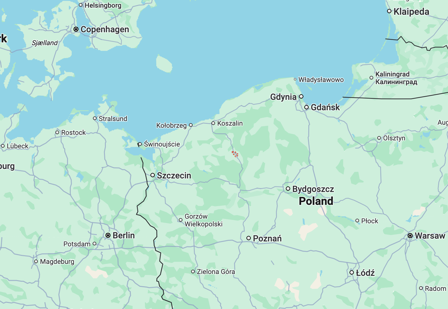 Map of family's home area