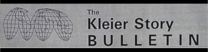 The Kleier Story Bulletin Header