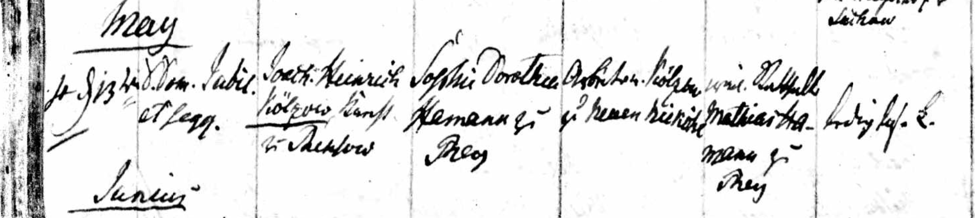 Marriage record
